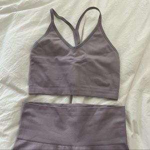 SETactive leggings and racer V bra set Spring